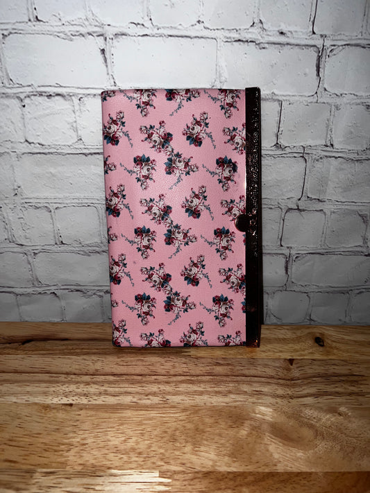 Clasp Wallet Pink Floral Vinyl