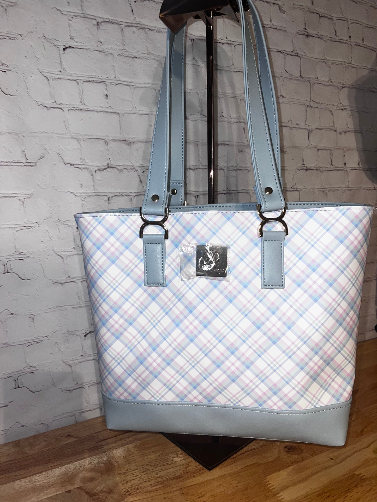 Big B Plaid baby pink and blue